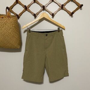 Volcom Men's Khaki Flat Front Shorts